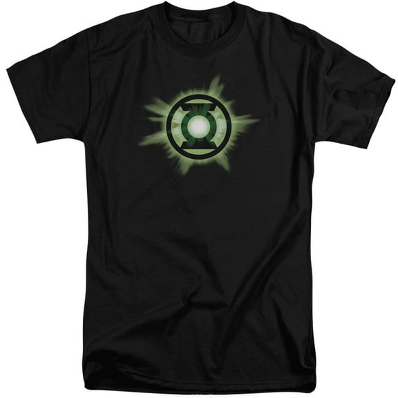 Green Lantern Green Glow S/S Adult Tall Black