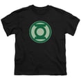 thumbnail image 1 of Green Lantern Men's  Green Symbol Youth T-shirt Black, 1 of 2