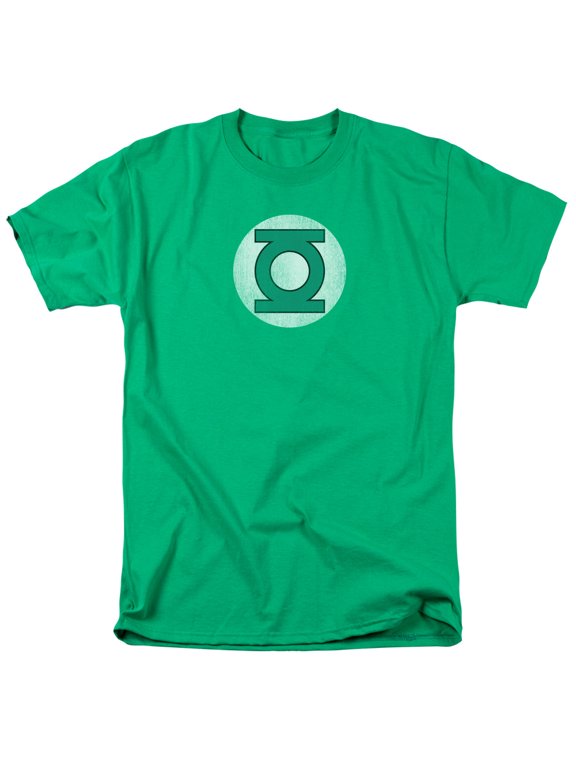 DC Comics Men's Gl Logo Distressed T-shirt XXX-Large Green