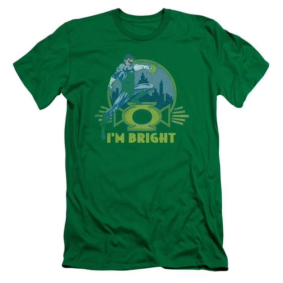 Green Lantern Im Bright S/S Adult 30/1 T-Shirt Kelly Green