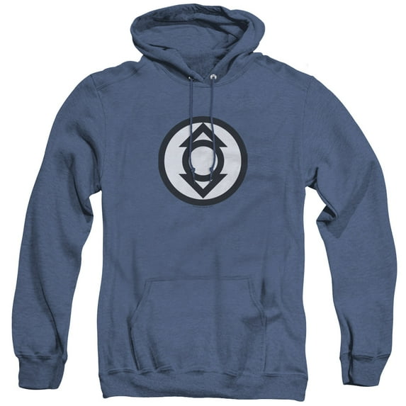 Green Lantern Indigo Tribe Adult Heather Hoodie Sweatshirt Royal Blue