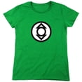 thumbnail image 1 of Green Lantern Indigo Tribe Women's T Shirt, Kelly Green, 2X-Large, 1 of 6