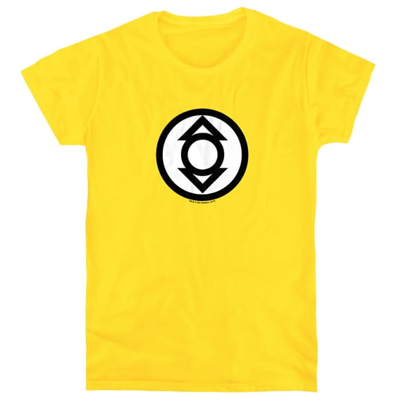 Green Lantern Indigo Tribe Women's T Shirt, Yellow, Small