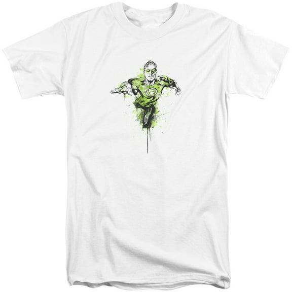 Green Lantern Inked S/S Adult Tall White