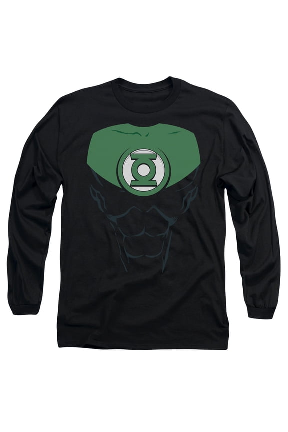 Green Lantern Men's Jon Stewart Long Sleeve Black