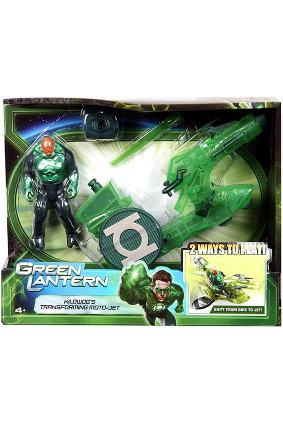 Green Lantern Kilowog Figure with Transforming Moto-Jet