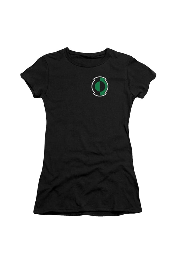 Green Lantern Kyle Logo S/S Junior Women's T-Shirt Sheer Black