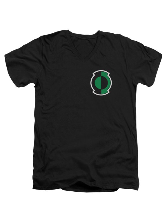 Green Lantern Kyle Logo S/S Adult V-Neck T-Shirt Black
