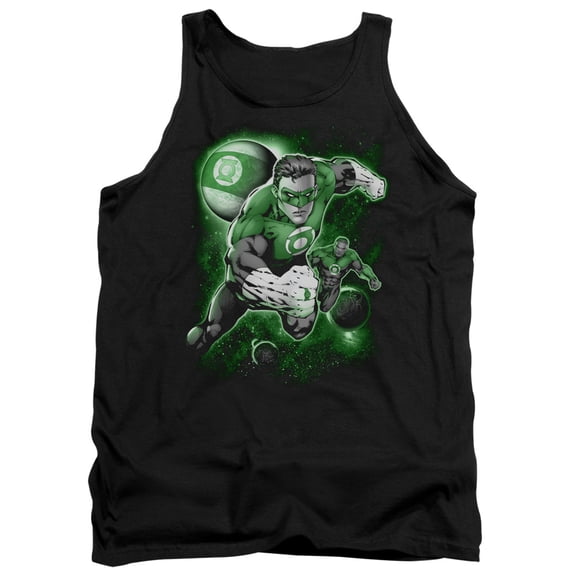 Green Lantern Lantern Planet Adult Tank Top Black