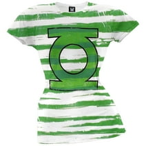 Green Lantern - Lantern Stripes Juniors T-Shirt - X-Large