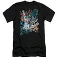 thumbnail image 1 of Green Lantern Lanterns Unite Premium Canvas Adult Slim Fit 30/1 T-Shirt Black, 1 of 1