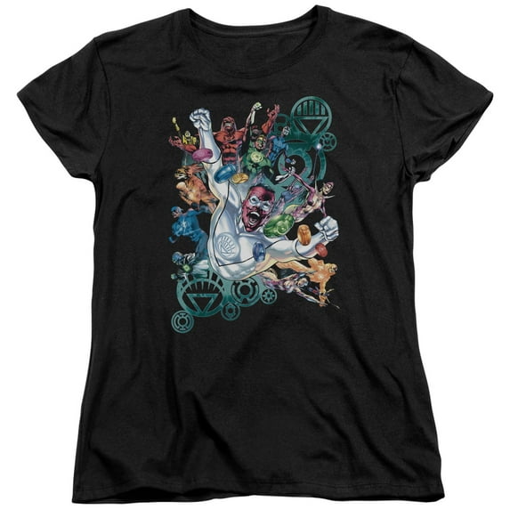 Green Lantern Lanterns Unite S/S Women's T-Shirt Black