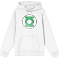 thumbnail image 1 of Green Lantern Logo Adult White Long Sleeve Hoodie-Medium, 1 of 6