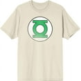 thumbnail image 1 of Green Lantern Logo Men's Natural Crew Neck Short Sleeve Tee-Large, 1 of 2