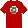 thumbnail image 1 of Green Lantern Logo Men's Red Crew Neck Short Sleeve Tee-Medium, 1 of 2
