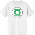 thumbnail image 1 of Green Lantern Logo Men's White Crew Neck Short Sleeve Tee-Medium, 1 of 2