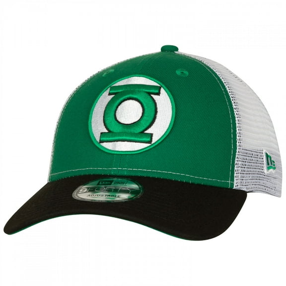 Green Lantern Logo New Era 9Forty Adjustable Trucker Hat