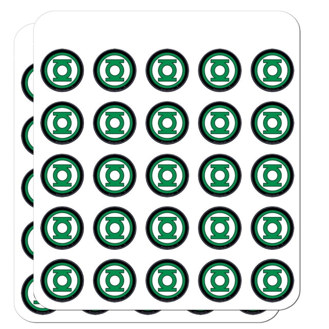 Green Lantern Logo Planner Calendar Scrapbooking Crafting Stickers ...