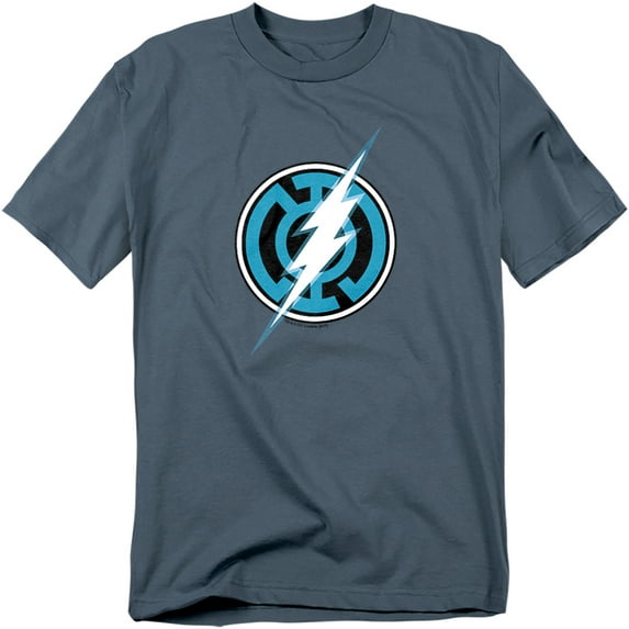 Green Lantern Men's Blue Lantern Flash T-shirt Medium Slate