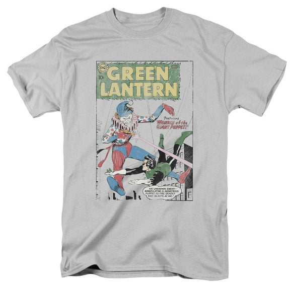 Green Lantern Men's Puppet Menace T-shirt Silver