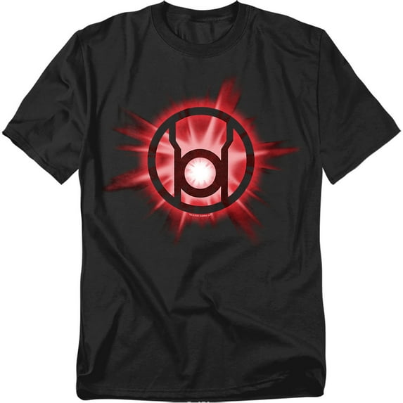 Green Lantern Men's Red Glow T-shirt Large Black