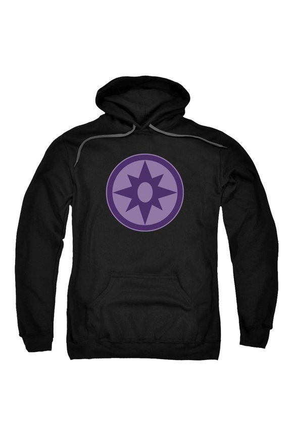 Men's Sapphire Symbol Hooded Sweatshirt Black