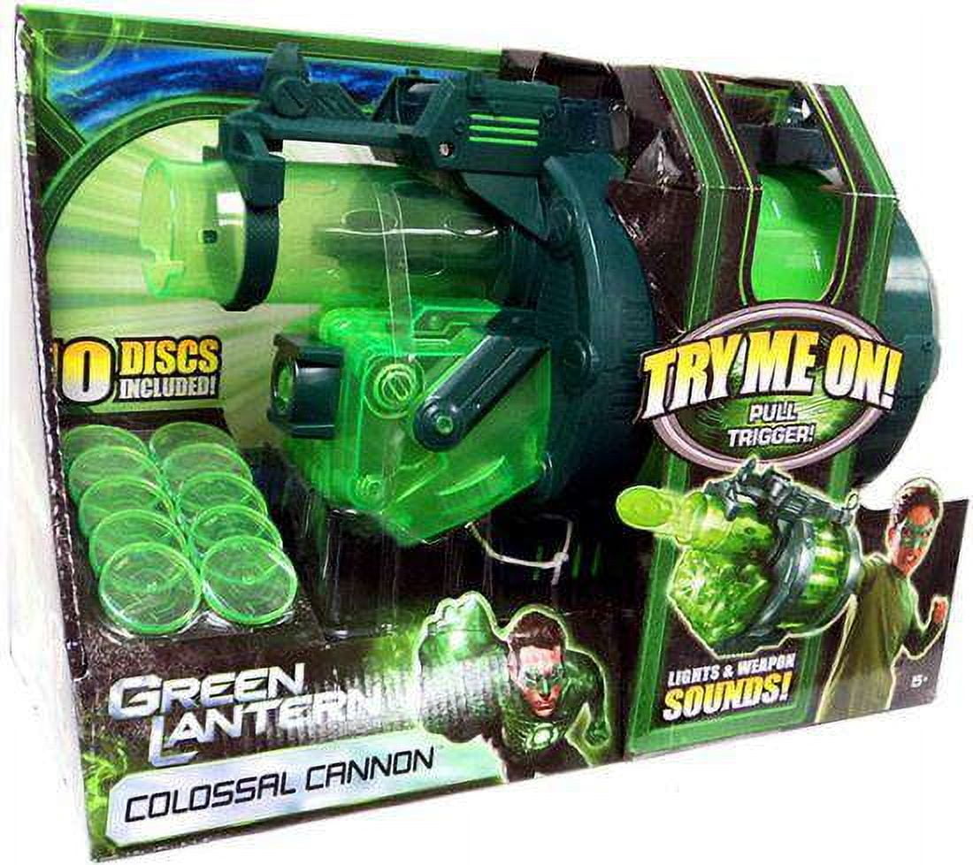 Green Lantern Colossal Cannon Blaster - Includes 10 Discs - Chamber Spins