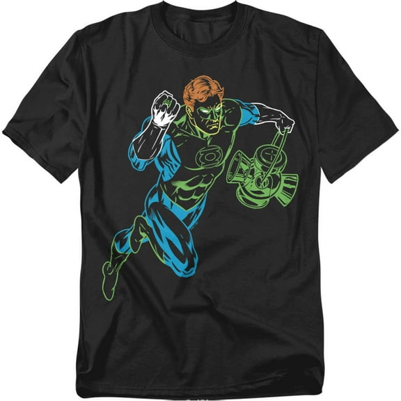 Green Lantern Neon Lantern Mens Short Sleeve Shirt