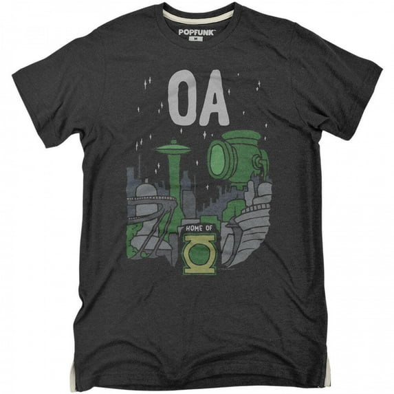 Green Lantern OA City Skyline T-Shirt-Small
