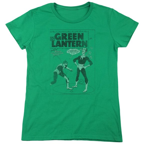 Green Lantern Perilous Traps S/S Women's T-Shirt Kelly Green