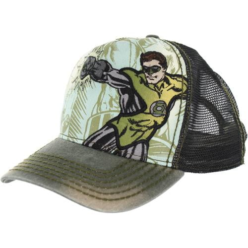 Green Lantern Power Fist Mesh Back Baseball Cap