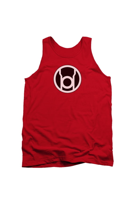 Green Lantern Red Lantern Logo Adult Tank Top Red