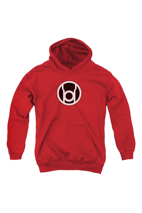 Green Lantern - Red Lantern Logo - Youth Hooded Sweatshirt - Medium