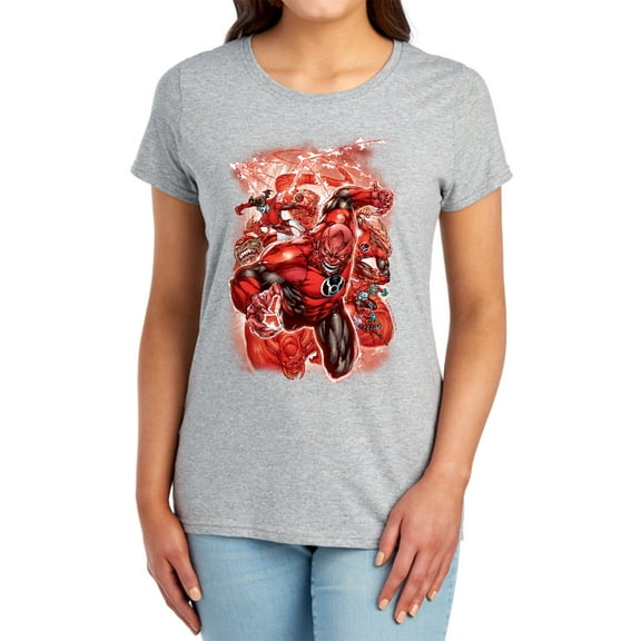 Green Lantern Red Lanterns #1 Women's T Shirt, Athletic Heather, Large