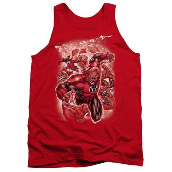 Green Lantern-Red Lanterns No.1 - Adult Tank Top - Red- Small