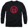 thumbnail image 1 of Green Lantern Red Symbol Long Sleeve Adult 18/1 T-Shirt Black, 1 of 2