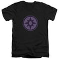 thumbnail image 1 of Green Lantern Sapphire Symbol S/S Adult V-Neck T-Shirt Black, 1 of 1