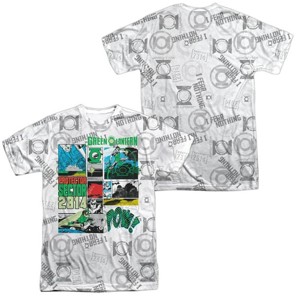 Green Lantern Sector Protecto Unisex Adult Sublimated Costume T Shirt (Front/Back), 3X-Large