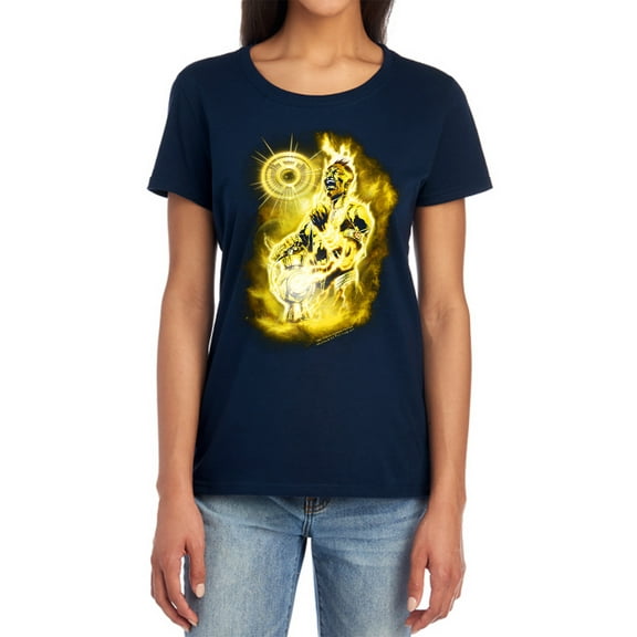 Green Lantern Sinestro Nebula Women's T Shirt, Navy, Small