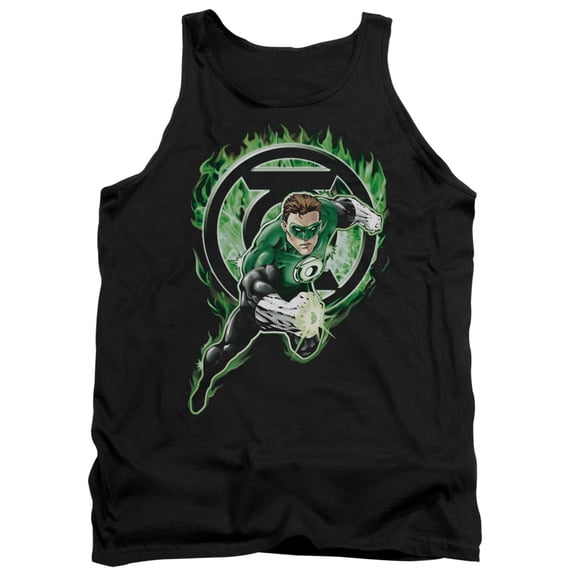 Green Lantern Space Cop Adult Tank Top Black
