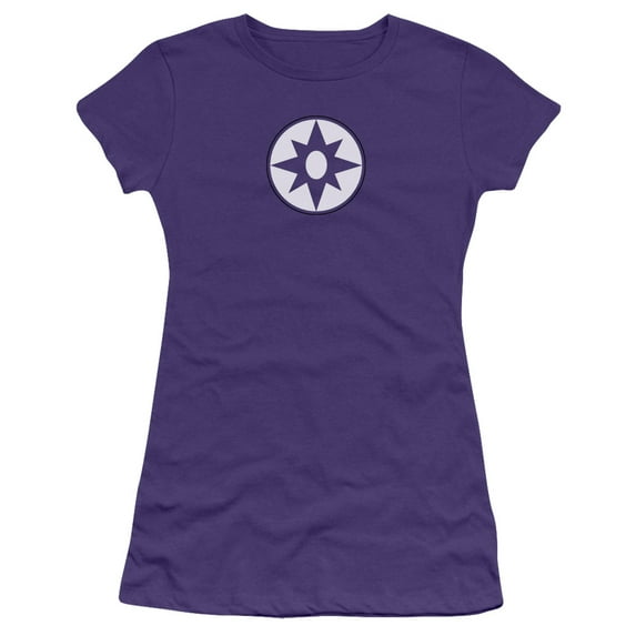 Green Lantern/Star Sapphire Logo S/S Junior Sheer Purple Gl232B