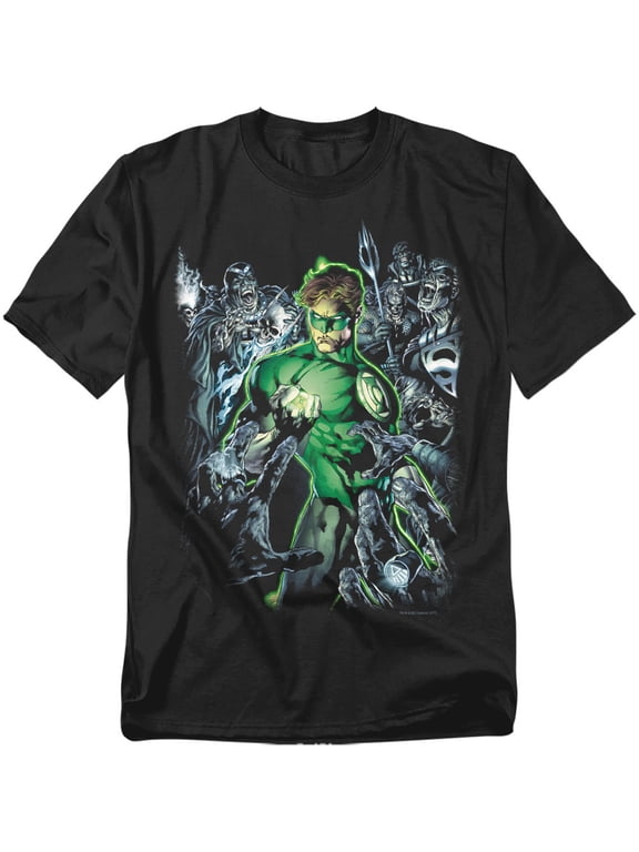 Green Lantern Surrounded By Death Mens Short Sleeve Shirt