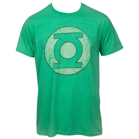 Green Lantern Symbol Distressed T-Shirt-XLarge