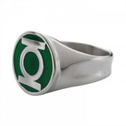 Green Lantern Symbol Stainless Steel Ring-Size 10