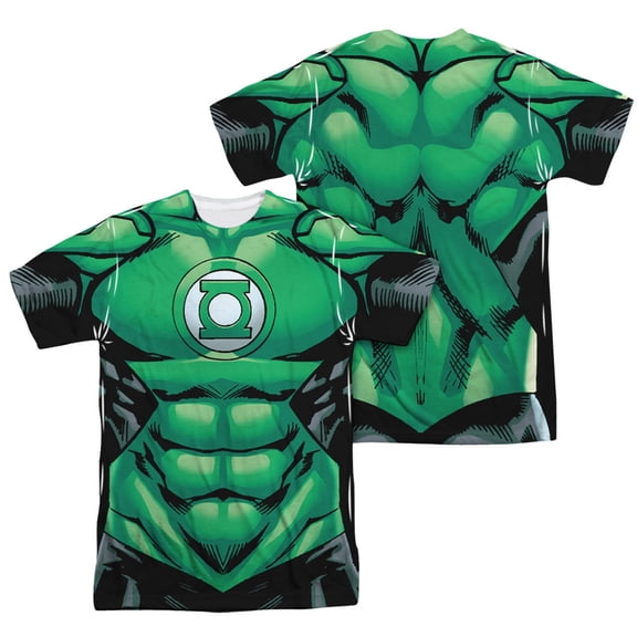 Green Lantern Uniform (Front Back Print) Mens Sublimation Shirt