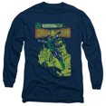 thumbnail image 1 of Green Lantern Vintage Cover Long Sleeve Adult 18/1 T-Shirt Navy, 1 of 1