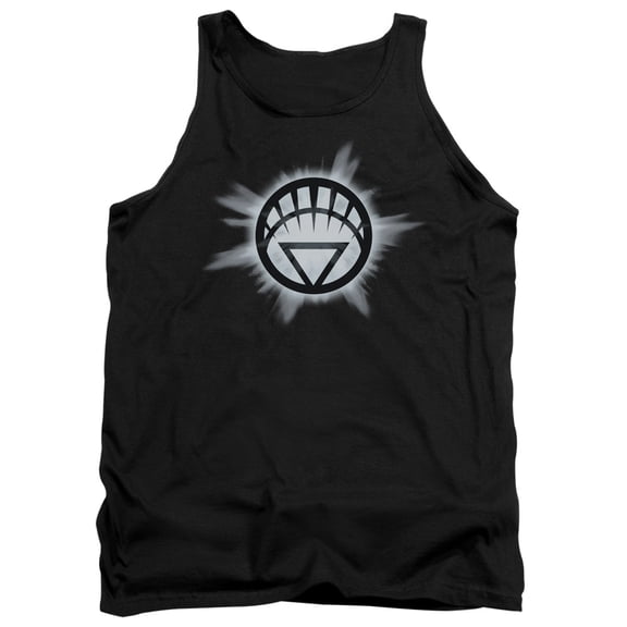 Green Lantern White Glow Adult Tank Top Black