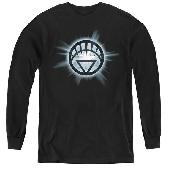 Green Lantern - White Glow - Youth Long Sleeve Shirt - X-Large