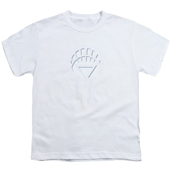 Green Lantern Men's  White Lantern Logo Youth T-shirt White