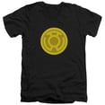 thumbnail image 1 of Green Lantern Yellow Symbol S/S Adult V-Neck T-Shirt Black, 1 of 1